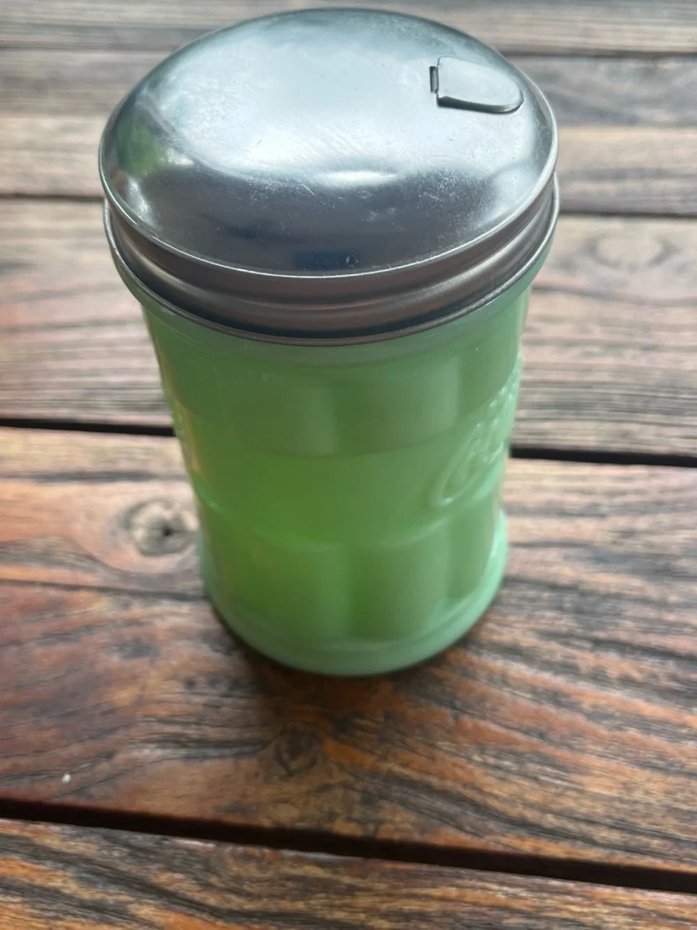 Coca Cola Pale Mint Sugar Diner Style Canister with Metal Lid